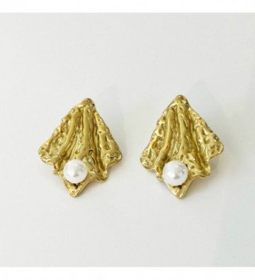 Pendientes acero Dorado...