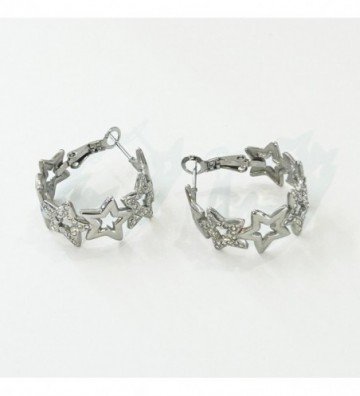 Pendientes acero Plateado...