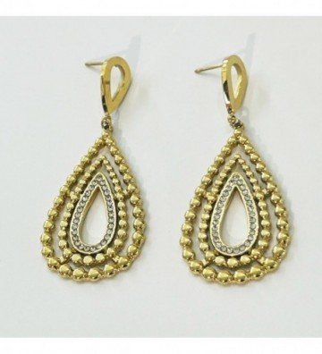 Pendientes acero Dorado...