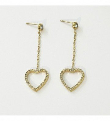 Pendientes acero Dorado...