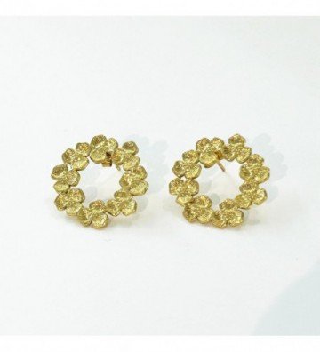 Pendientes acero Dorado...