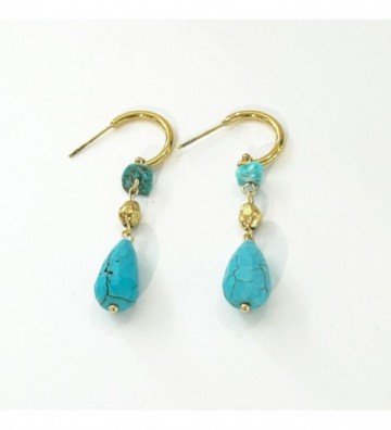 Pendientes acero Dorado...