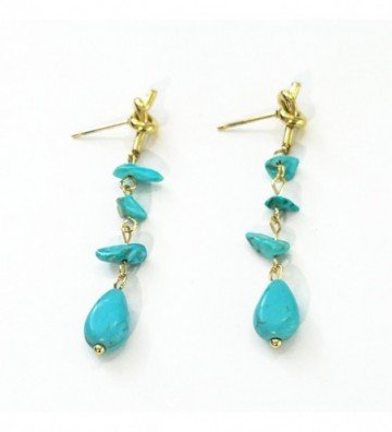 Pendientes acero Dorado...