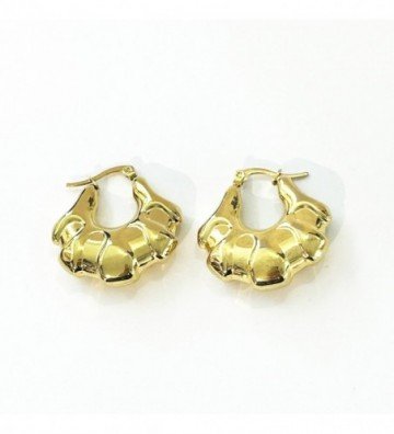 Pendientes acero Dorado...