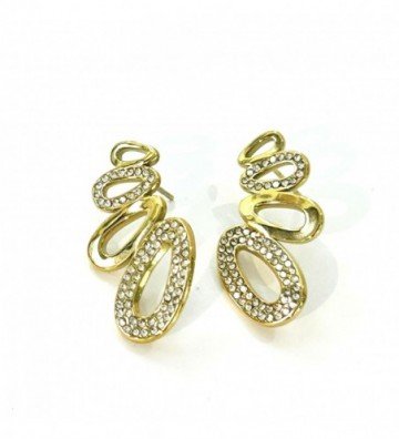 Pendientes acero Dorado...