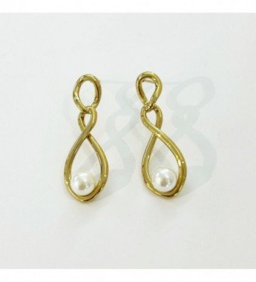 Pendientes acero Dorado...