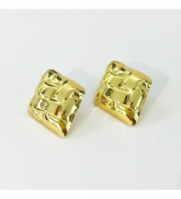 Pendientes acero Dorado...