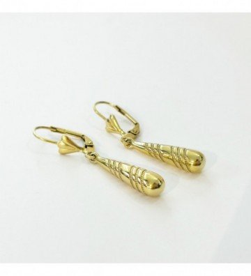 Pendientes acero Dorado...