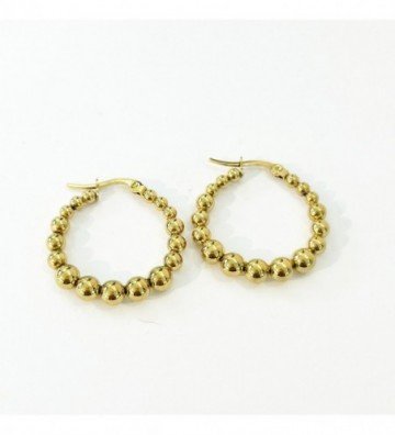 Pendientes acero Dorado...