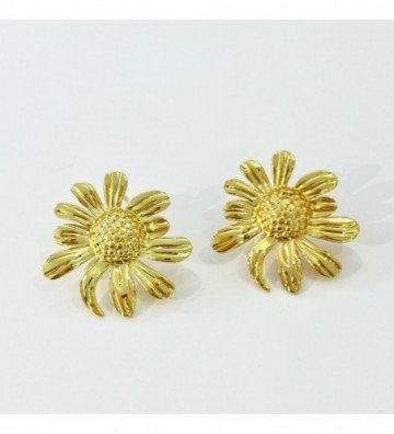 Pendientes acero Dorado...