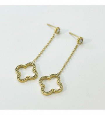 Pendientes acero Dorado...