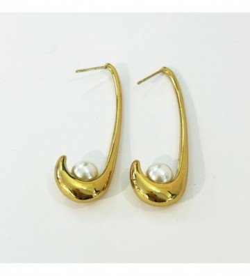 Pendientes acero Dorado...