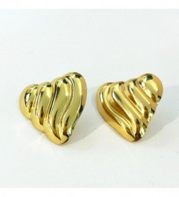 Pendientes acero Dorado...