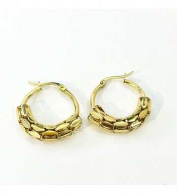 Pendientes acero Dorado...