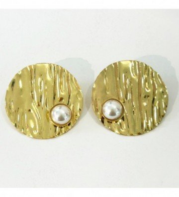 Pendientes acero Dorado...