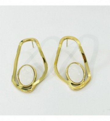 Pendientes acero Dorado...