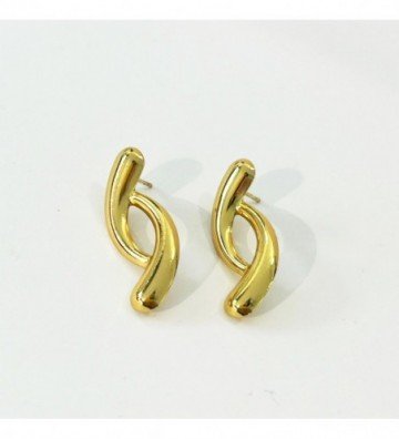 Pendientes acero Dorado...