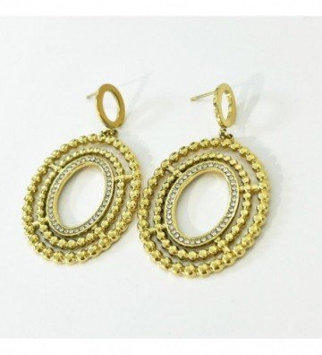 Pendientes acero Dorado...