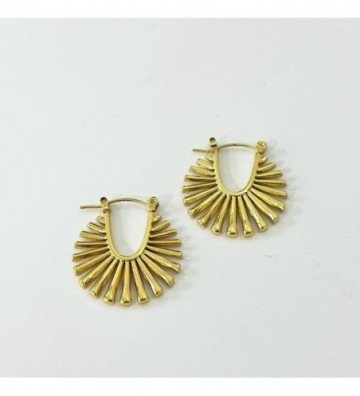Pendientes acero Dorado...
