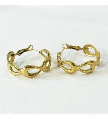 Pendientes acero Dorado...