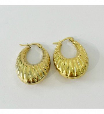 Pendientes acero Dorado...