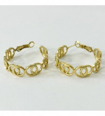 Pendientes acero Dorado...