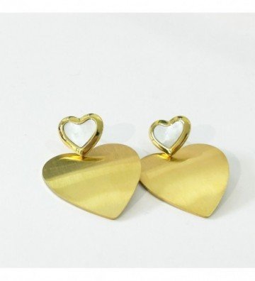 Pendientes acero Dorado...