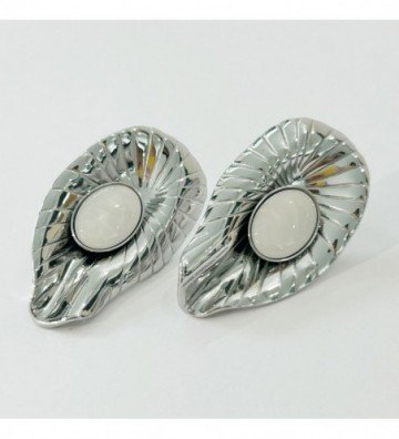 Pendientes acero Plateado...