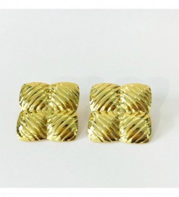 Pendientes acero Dorado...