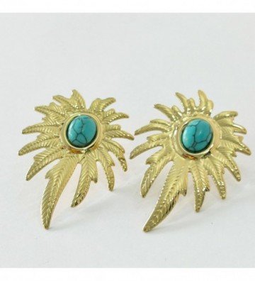 Pendientes acero Dorado...