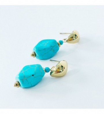 Pendientes acero Dorado...