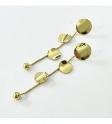 Pendientes acero Dorado...