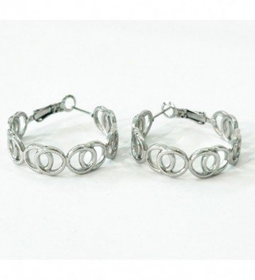 Pendientes acero Plateado...