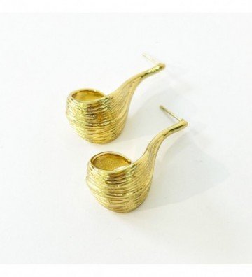 Pendientes acero Dorado...