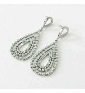 Pendientes acero Plateado...