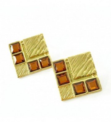 Pendientes acero Dorado...