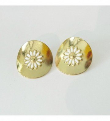 Pendientes acero Dorado...