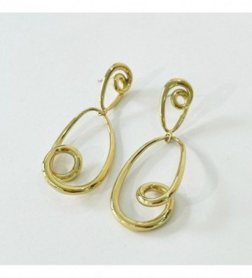 Pendientes acero Dorado...