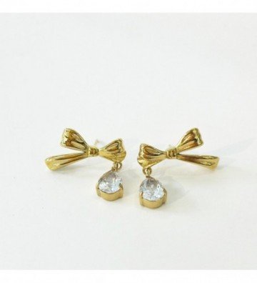 Pendientes acero Dorado...