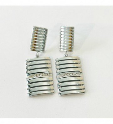 Pendientes acero Plateado...