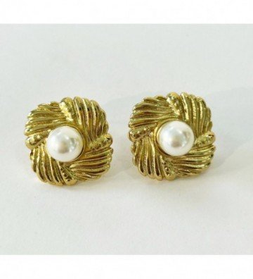 Pendientes acero Dorado...