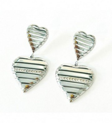 Pendientes acero Plateado...