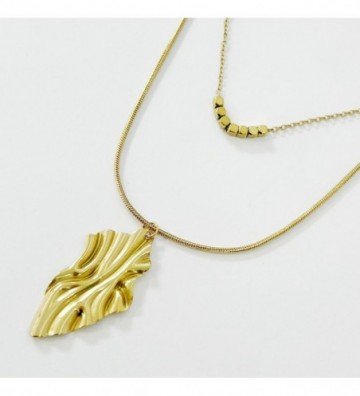 Collares acero Dorado...