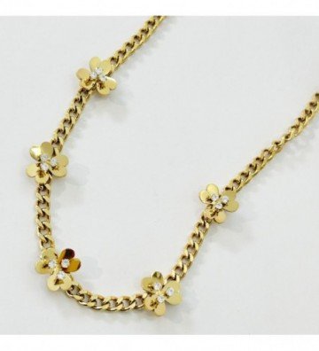 Collares acero Dorado...