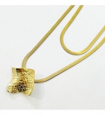 Collares acero Dorado...