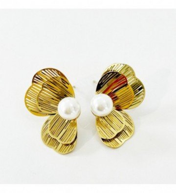 Pendientes acero Dorado...