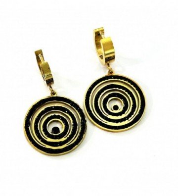 Pendientes acero Dorado...