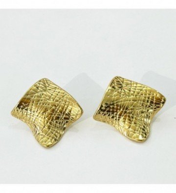 Pendientes acero Dorado...