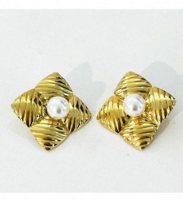 Pendientes acero Dorado...