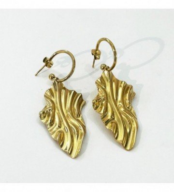 Pendientes acero Dorado...